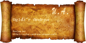 Uglár Andrea névjegykártya
